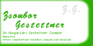 zsombor gestettner business card